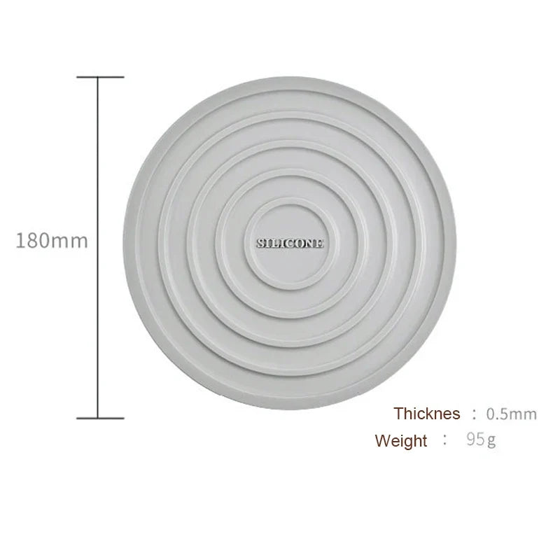 Silicone Trivet Mats & Pot Holders – Round Insulated Coasters Silicone Trivet Mat Qme