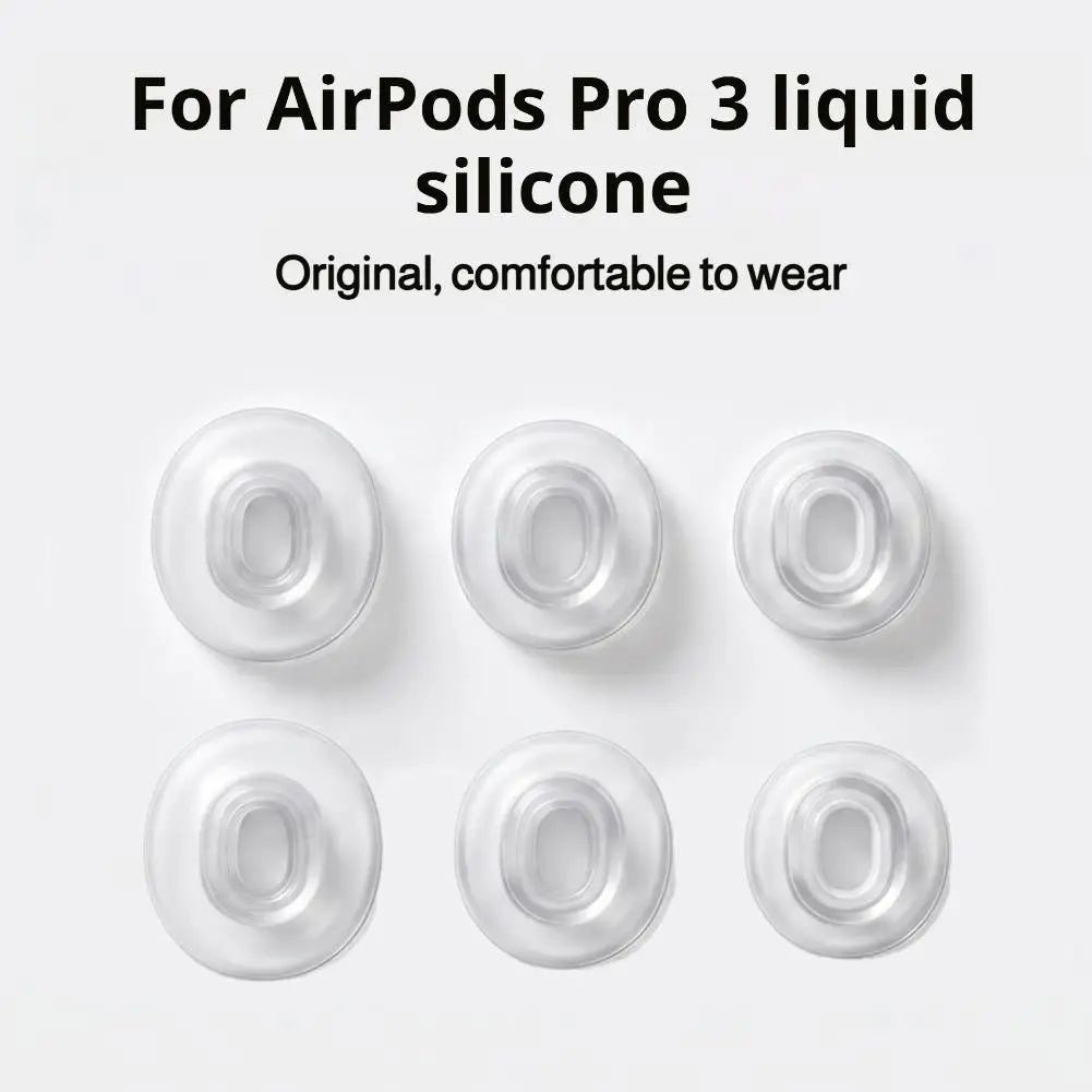 Silicone Ear Tips for AirPods Pro 3 | Replacement Earbuds Cap Earphone Accessories Qme