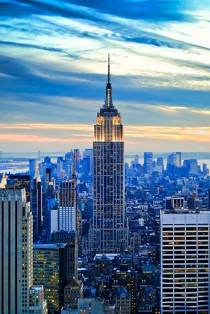 Empire State Building NYC Canvas Wall Art Print | Home Decor Canvas Wall Art Qst P13 40x50cm Unframed