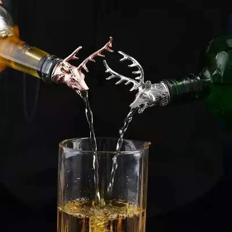 Bottle Nozzle Pourer & Cork Stopper for Oil, Wine & More Bottle Pourer Stopper Qme
