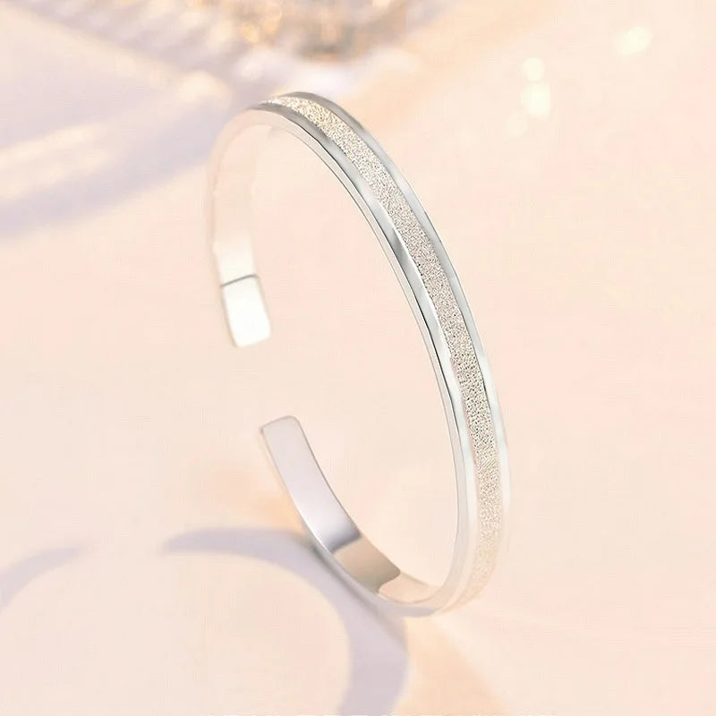 925 Sterling Silver Bangle Bracelet for Women | Designer Fashion Sterling Silver Bangle Qme