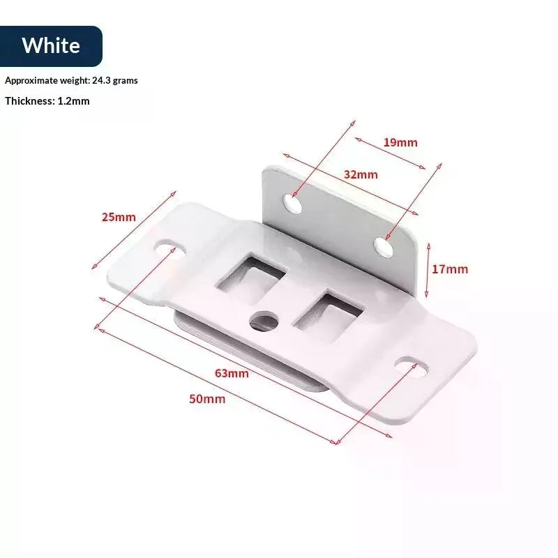 2-in-1 Iron Fixed Fastener Insert | L-Shaped 90° Connector Furniture Fastener Bracket Qme