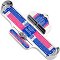 Adult Foot Measuring Tool – Professional Foot Ruler & Sizer Foot Measuring Tool Qme Red Blue
