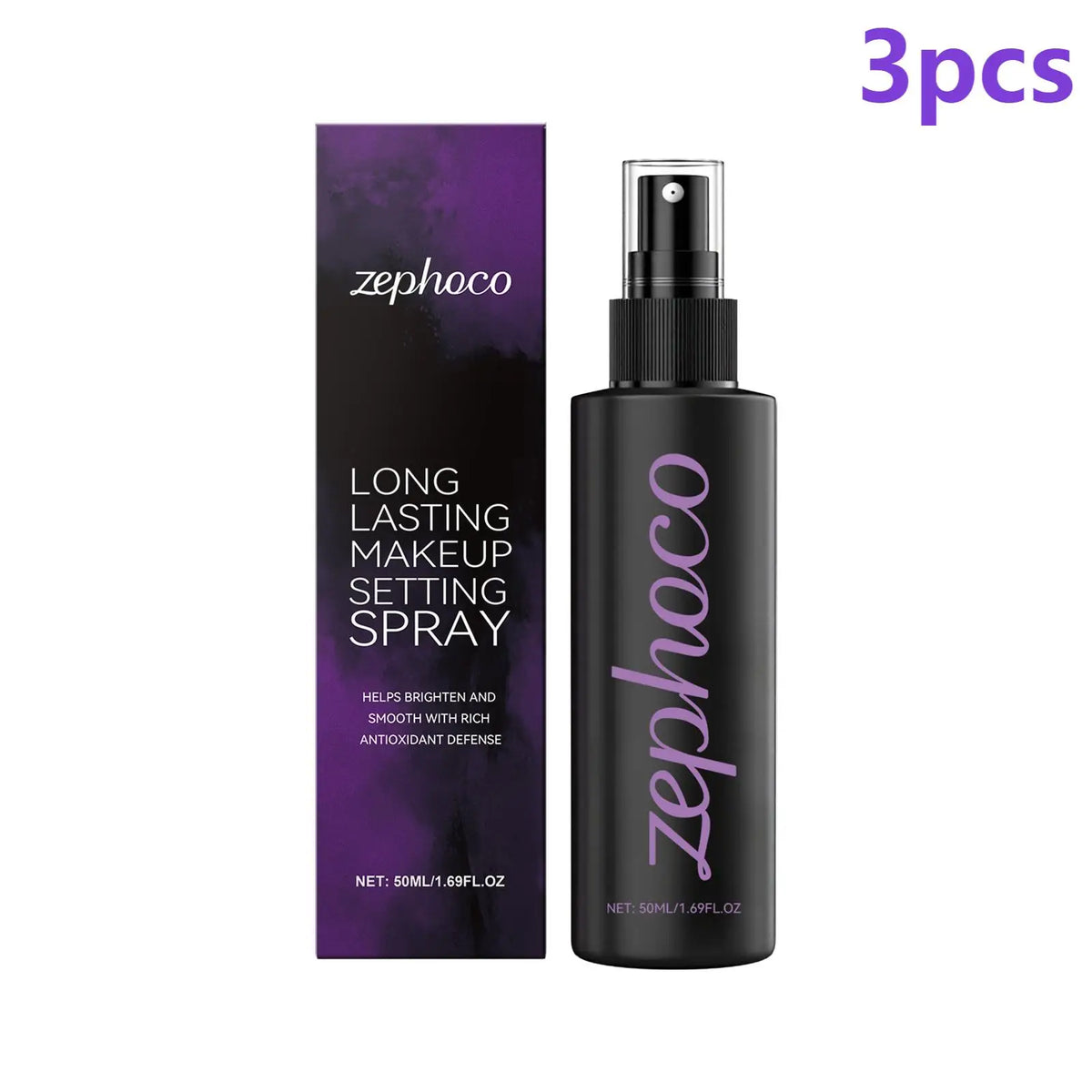 Zephoco Makeup Setting Spray – Waterproof, Oil Control & Hydration Makeup Setting Spray Qst 3pcs