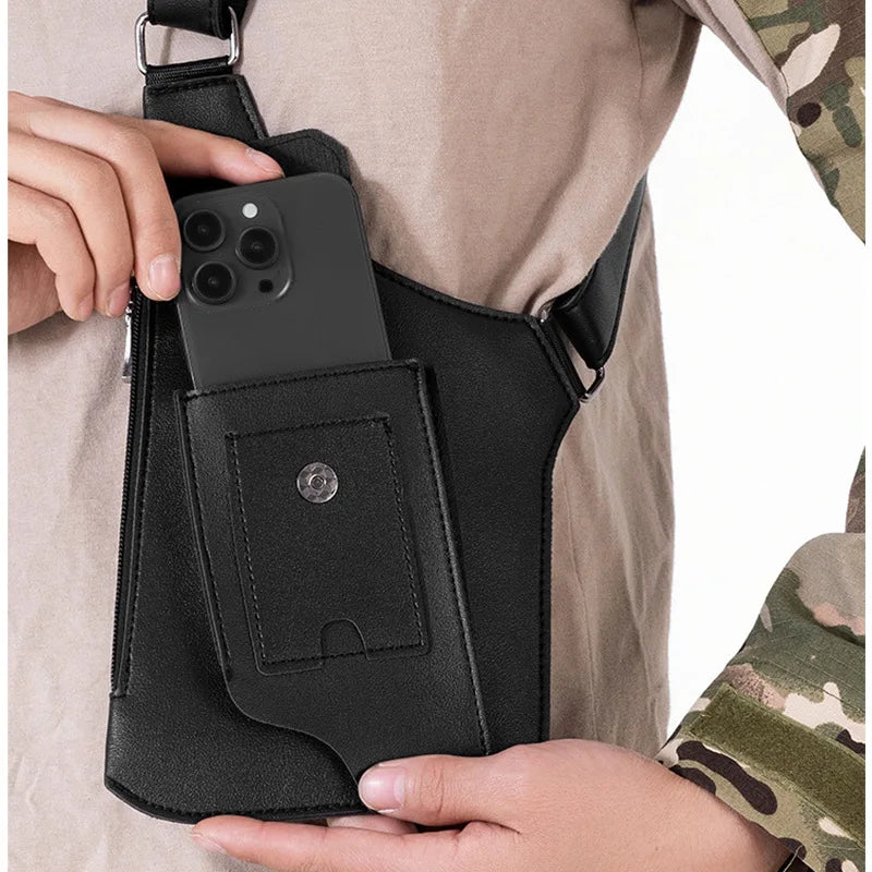 Men's Retro Underarm Satchel – Multi-functional Outdoor Bag Men's Shoulder Satchel Qme