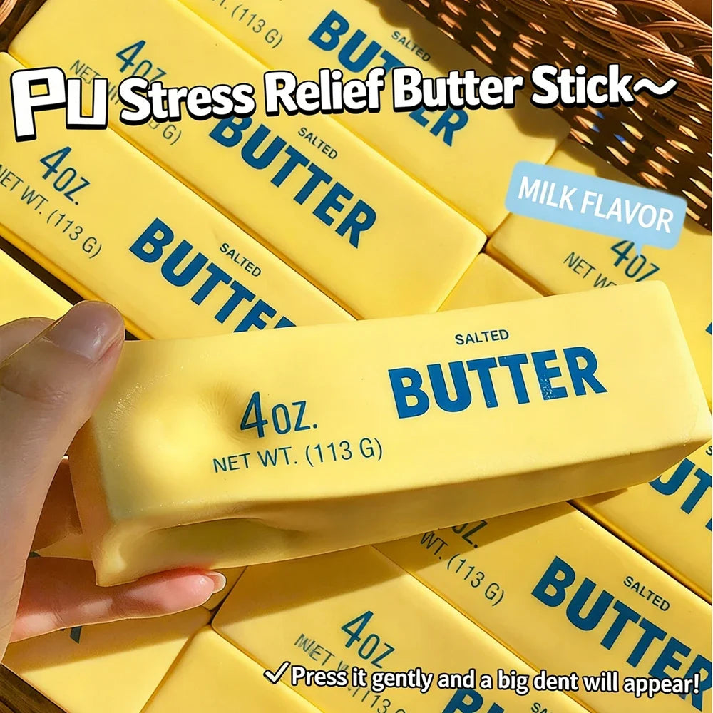 Butter Stick Squishy Slow Rising Squeeze Fidget Toy | Fun Gift Squishy Fidget Toy Qst