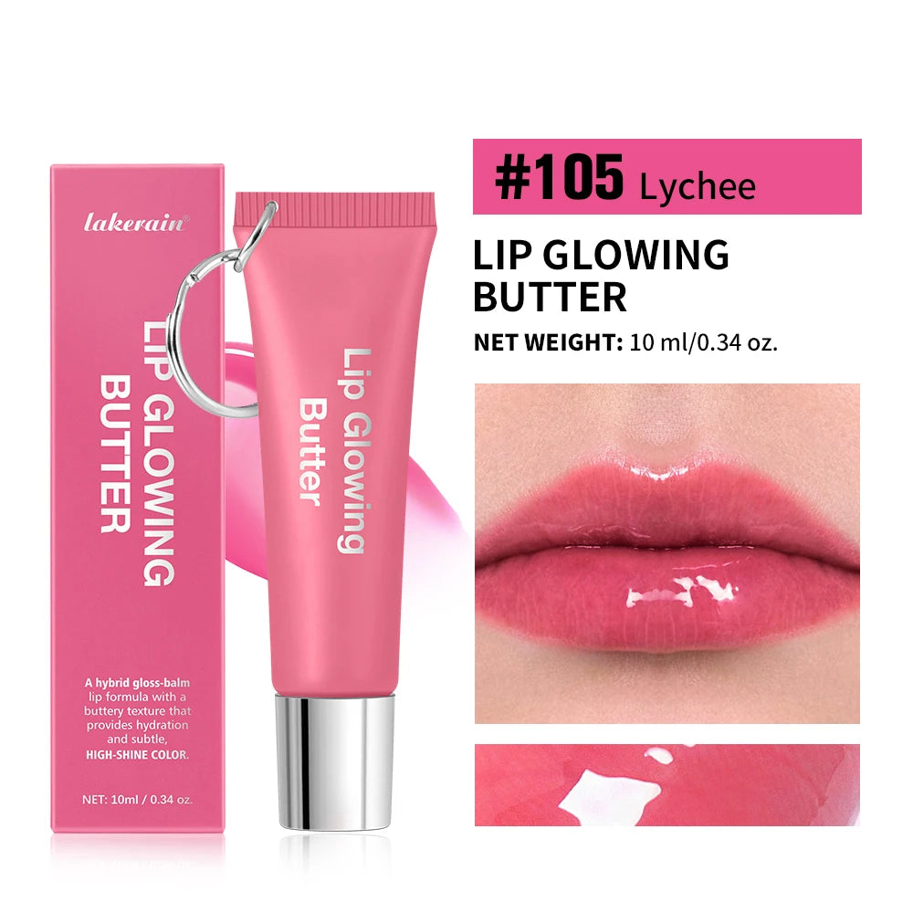 Lakerain Lip Glowing Butter – Moisturizing Colored Lip Gloss Colored Lip Gloss Qst 05