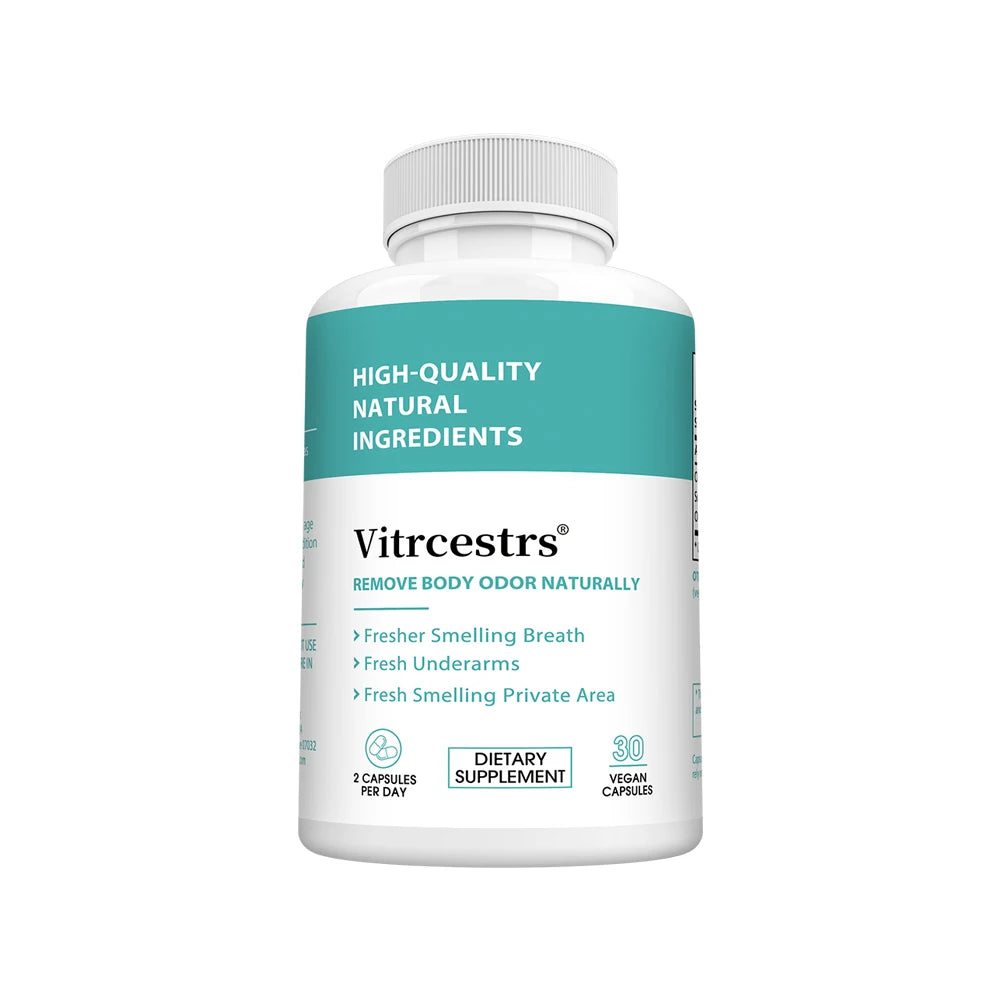 VITALXTRA Chlorophyll Capsules – Fresh Breath & Body Support Herbal Supplement Capsules Qst 30 count-1 bottle