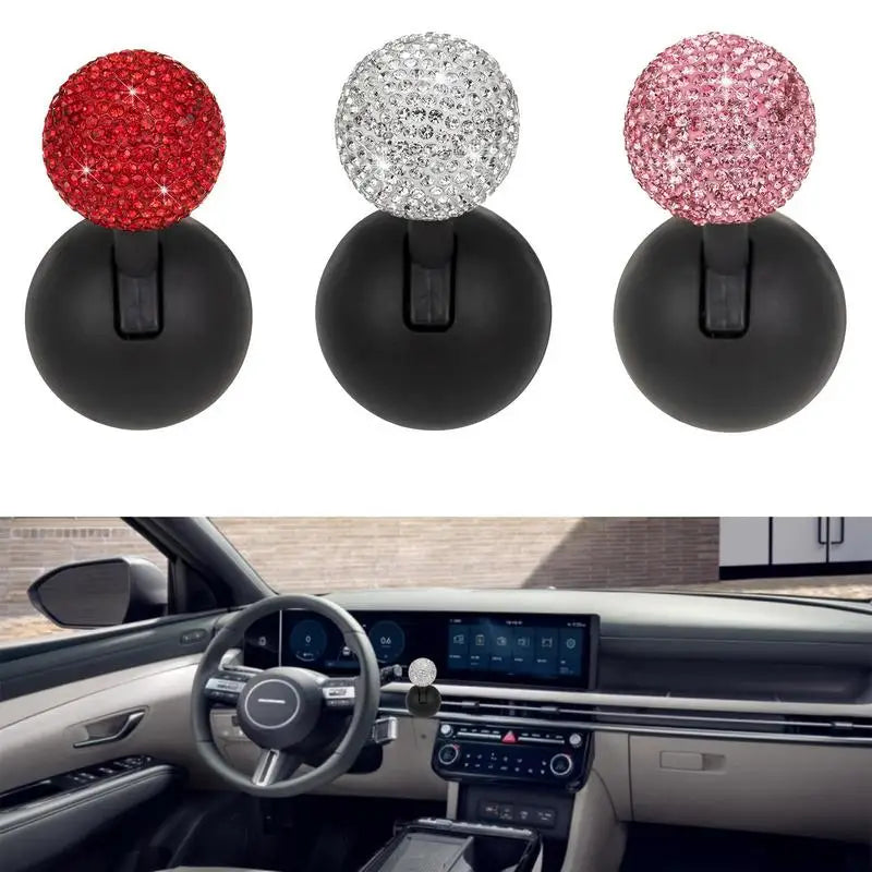 Rhinestone Push To Start Button Rocker | Car Interior Decor Car Interior Accessory Qst