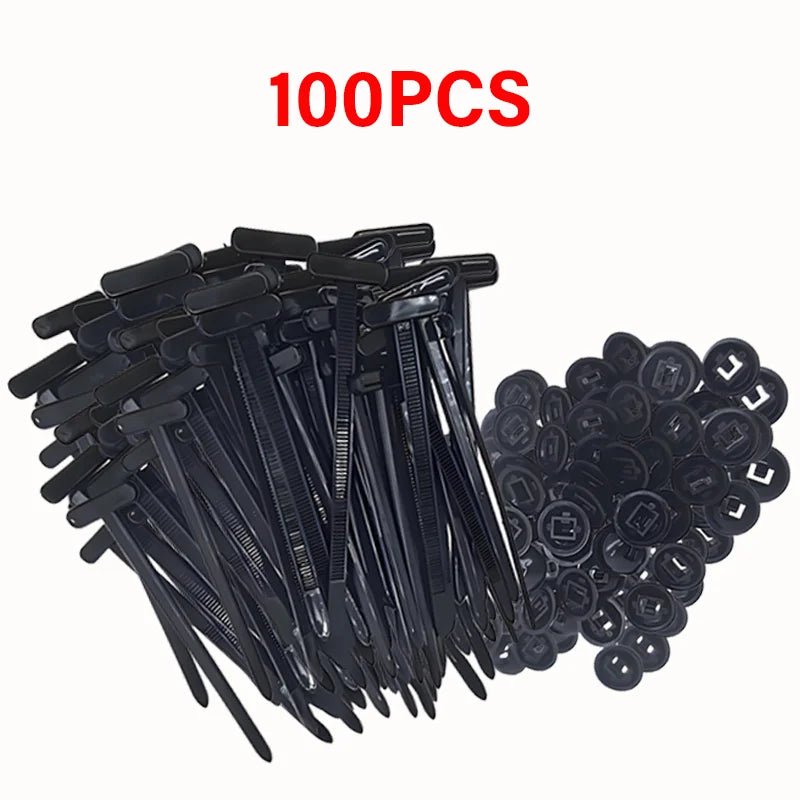 Heavy Duty Nylon Cable Tie Buckle Auto Fastening Straps Cable Tie Straps Qme 100PCS