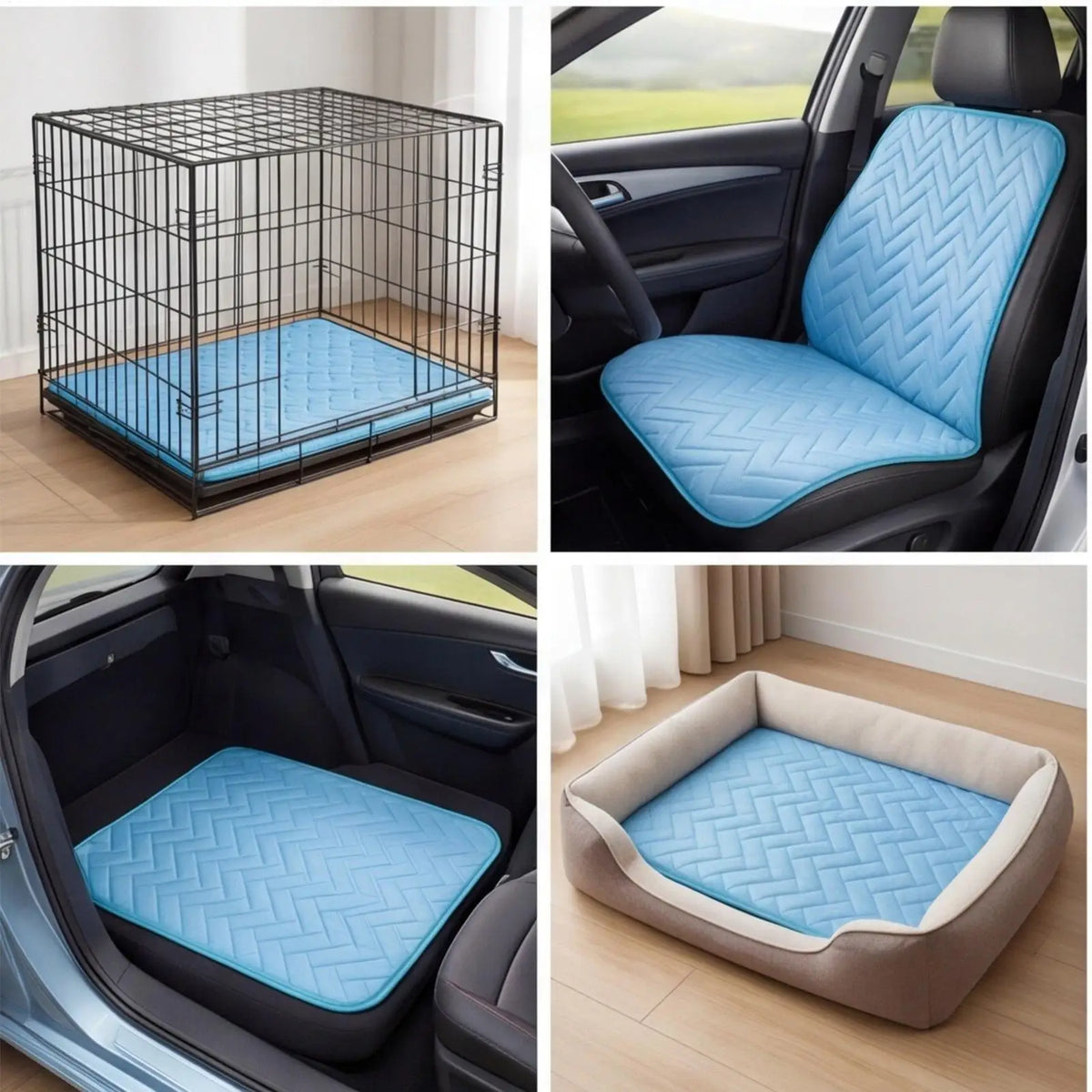 Dog Cooling Mat – Cold Kennel Pad for Puppies & Pets Pet Cooling Mat Qme