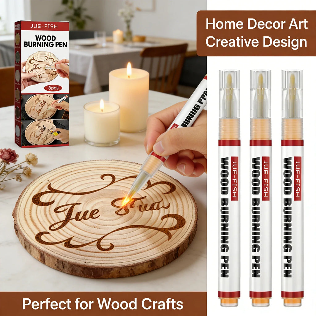 Wood Burning Pen Set – DIY Craft & Pattern Design Tool Wood Burning Pen Qme