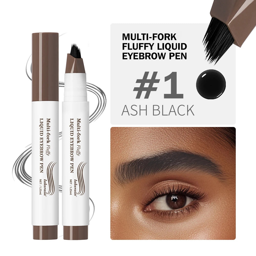 Waterproof Multi-Pronged Liquid Eyebrow Pencil – Natural Finish Eyebrow Pencil Qst 01