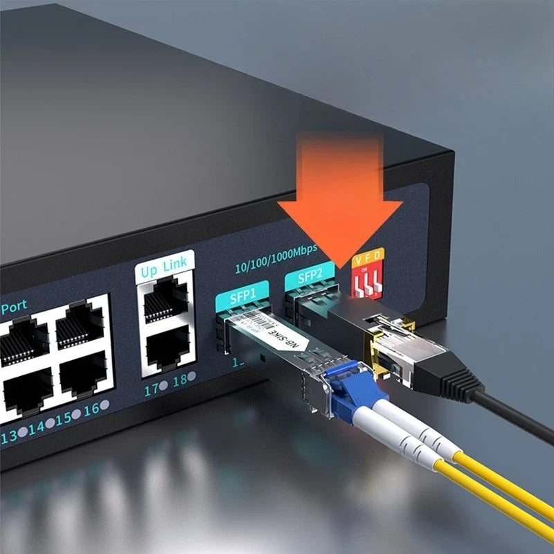 SFP RJ45 1000BASE-T Gigabit Copper Transceiver Module – Mikrotik SFP Copper Transceiver Qme