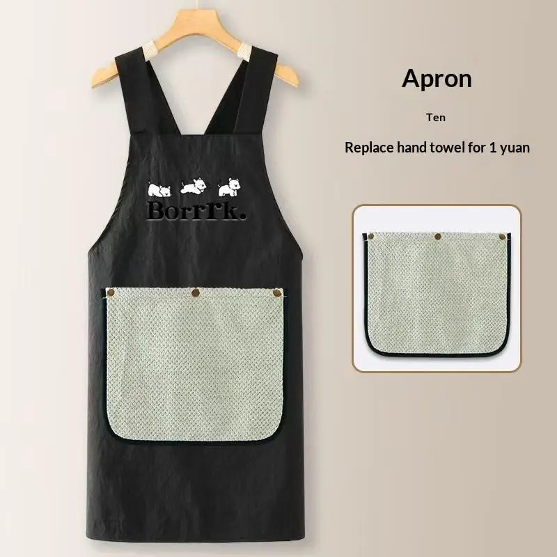 Oil-Proof Waterproof Cooking Apron for Men & Women Kitchen Apron Qme A1