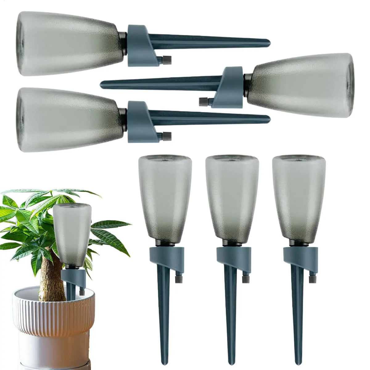 Plant Watering Spikes with Control Valve | Auto Irrigation Stakes Irrigation Watering Spikes Qme