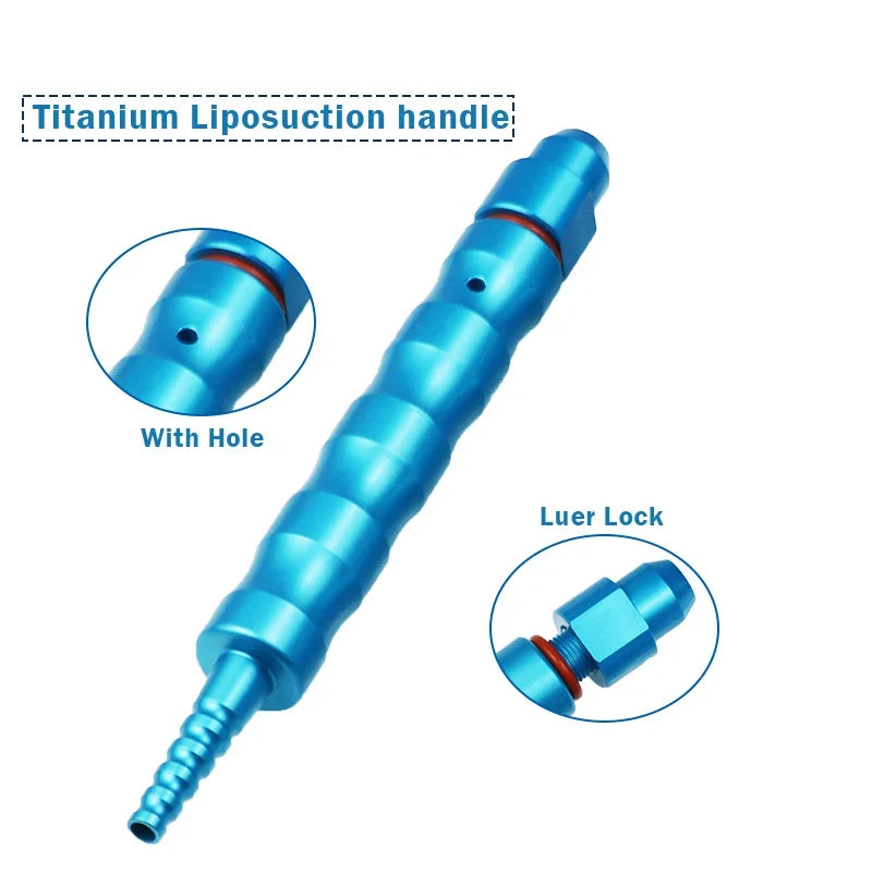 Stainless Steel Needle Converter Handle | Titanium Craft Tool Needle Converter Handle Qme Blue