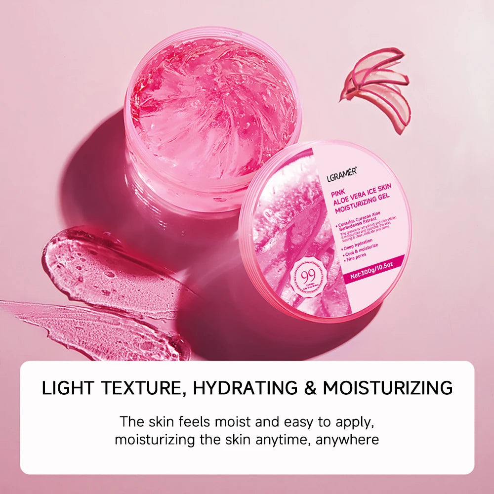 REAROYA Aloe Vera Gel Cream 300g – Moisturizing Sleeping Mask Aloe Vera Gel Cream Qst