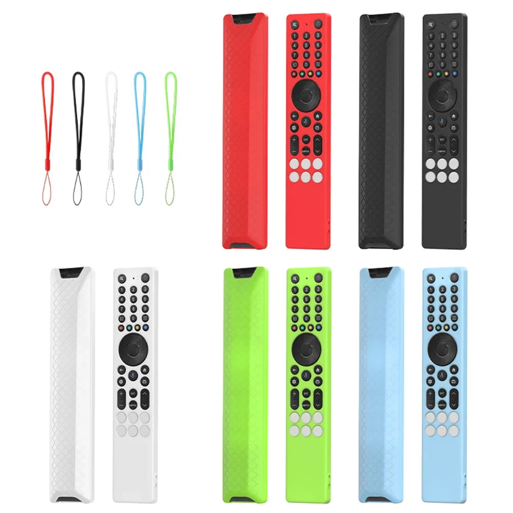 TCL RC833A Remote Silicone Case with Lanyard | Drop-Proof Cover Remote Control Case Qme