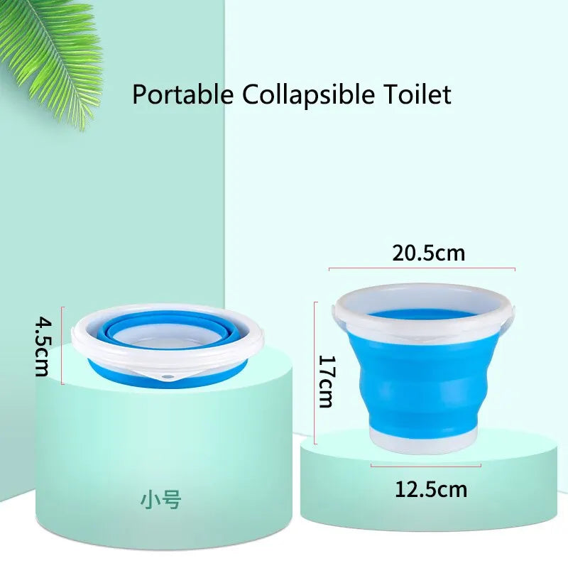 Collapsible Folding Bucket | Portable for Camping, Fishing & Car Wash Collapsible Bucket Qme