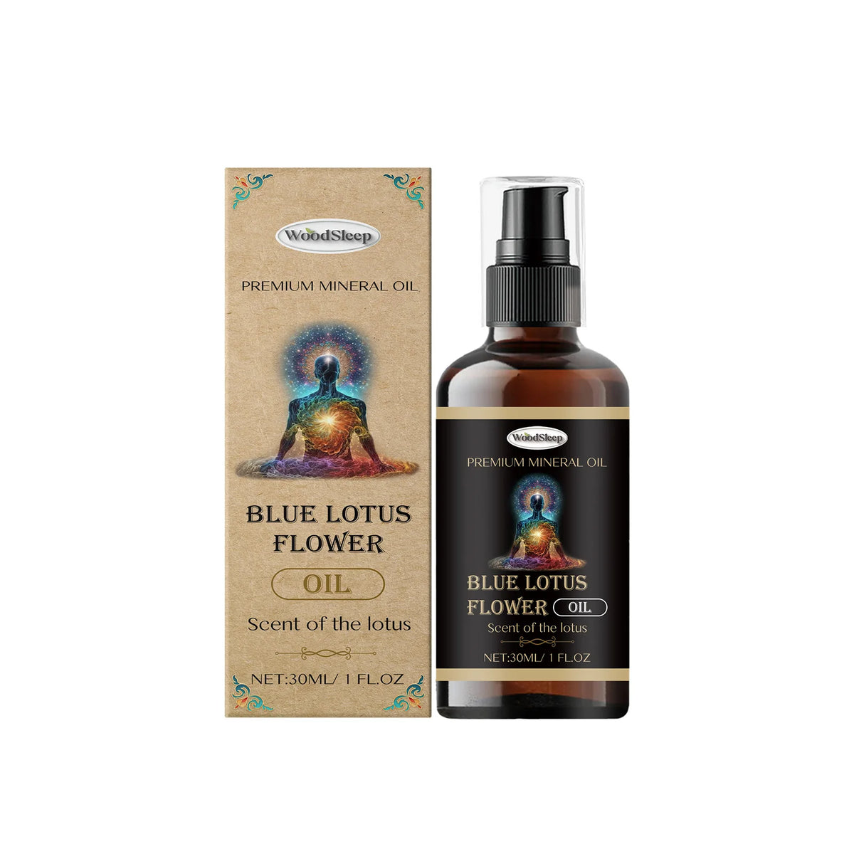Woodsleep Blue Lotus Retinol Vitamin E Multipurpose Body Oil Multipurpose Body Oil Qst 30ml Boxed