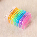 28-Grid 7-Day Weekly Pill Organizer | Portable Detachable Box Weekly Pill Organizer Qme A