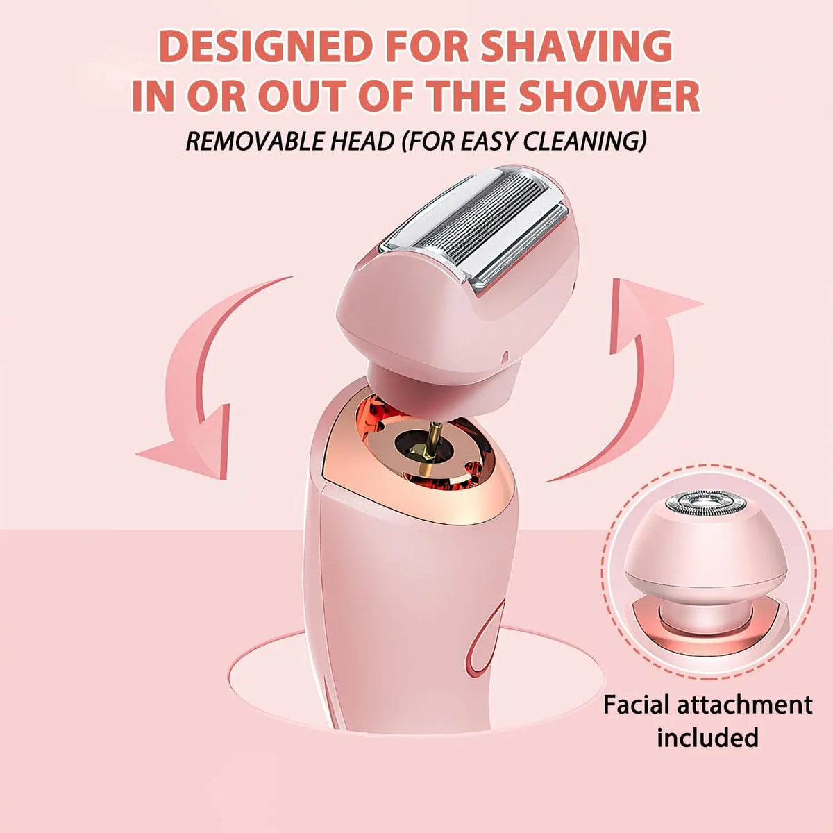 VIMYSHOW 2-in-1 Women's Electric Shaver & Bikini Trimmer Women's Electric Shaver Qst