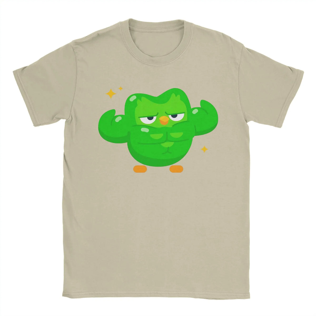 Duolingo Meme Graphic T-Shirt | Funny Cotton Tee for Men Graphic T-Shirt Qst