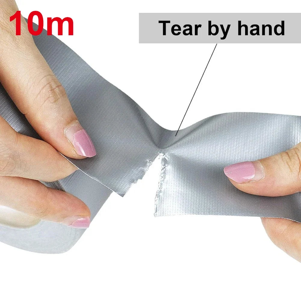 10m Heavy Duty Silver Duct Tape – Waterproof Strong Adhesive Heavy Duty Duct Tape Qme