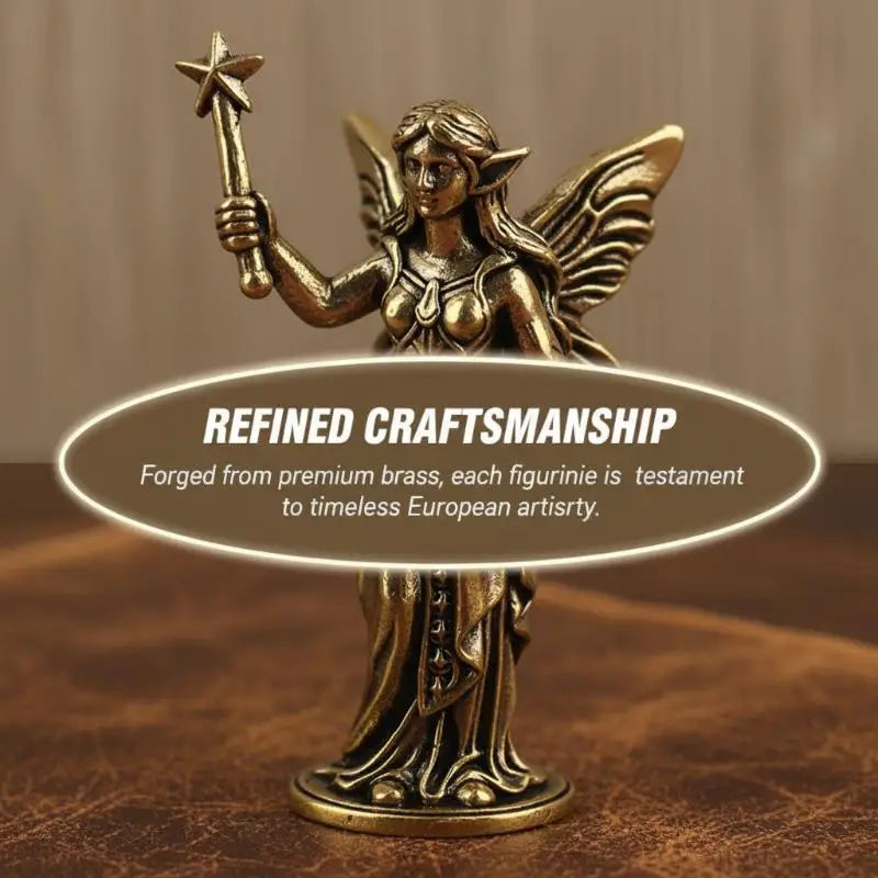 Fairy Princess Metal Figure Retro Desktop Ornament | Home Decor Decorative Figurine Qme