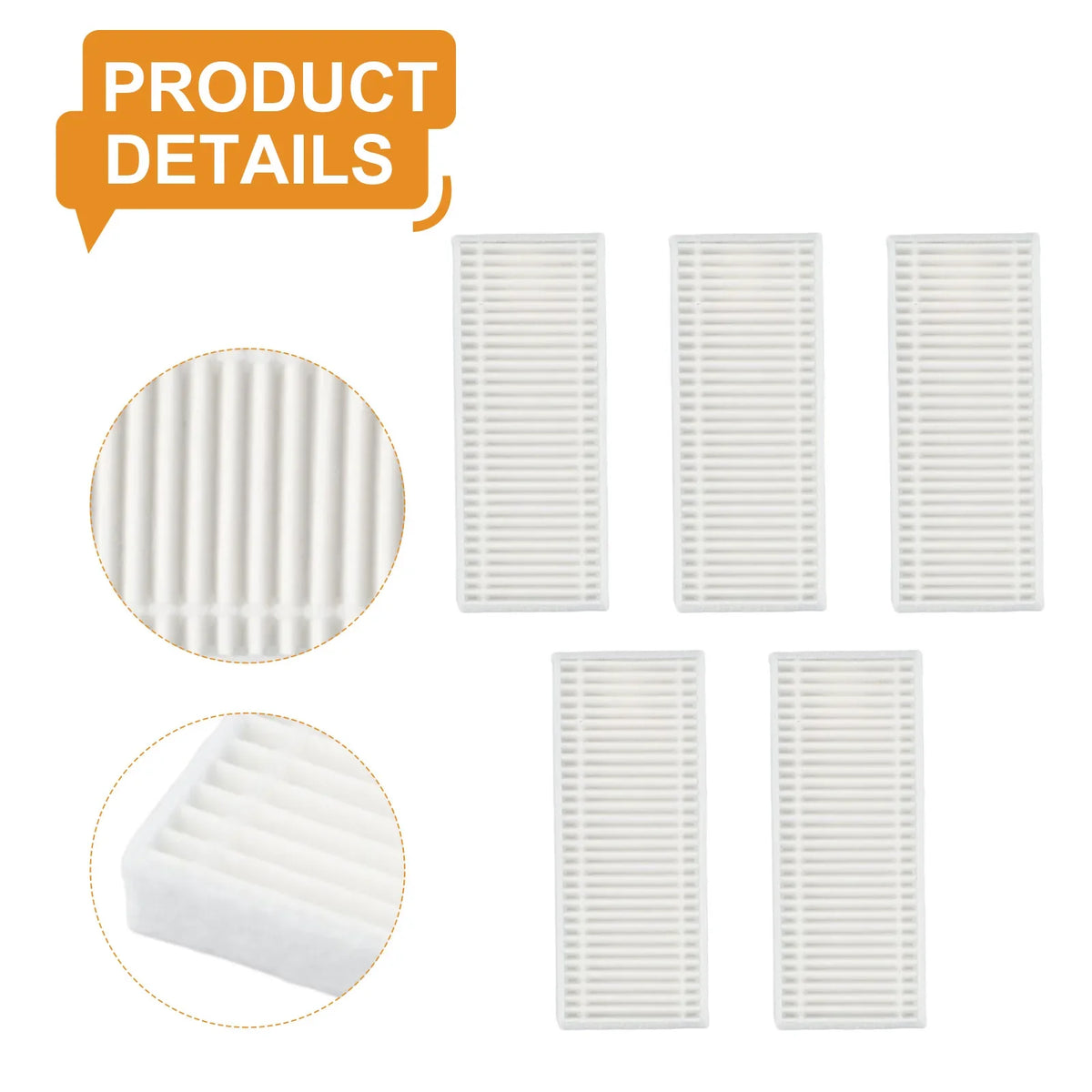 Tefal X-Plorer Serie 75 S+ Replacement Filters 5-Pack Vacuum Filter Replacement Qme