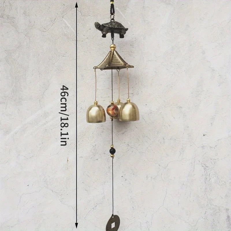Turtle Wind Chime Pendant – Outdoor & Garden Metal Decor Decorative Wind Chime Qme