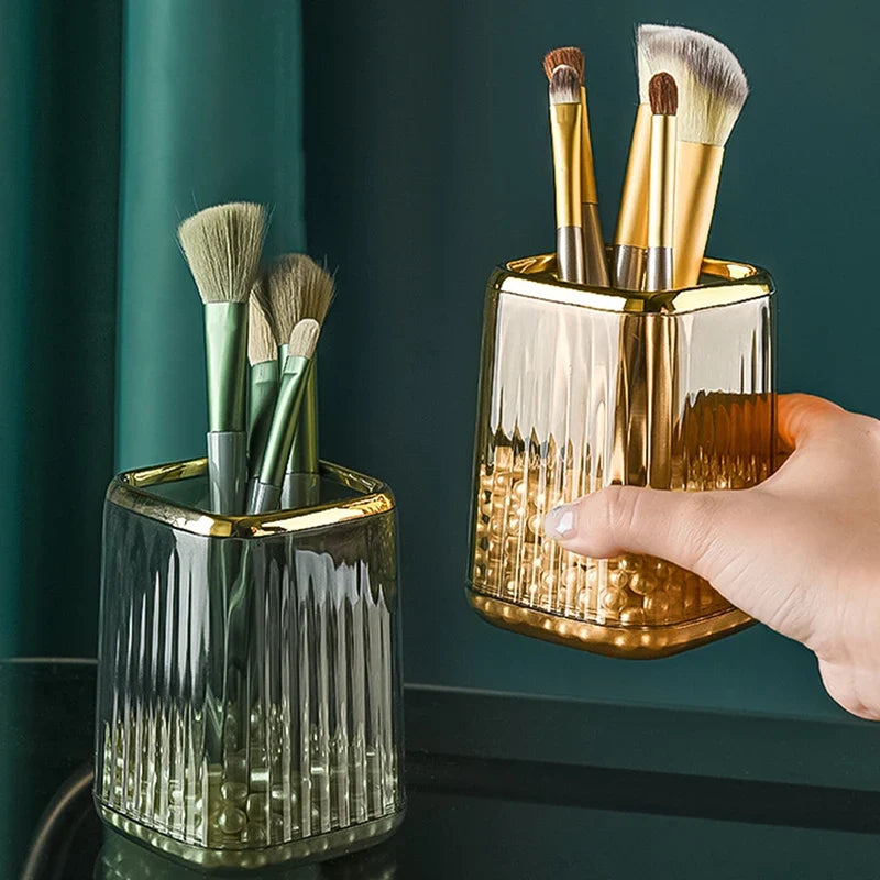 Pen & Makeup Brush Organizer – Desk Lipstick & Sundries Holder Desktop Organizer Qme