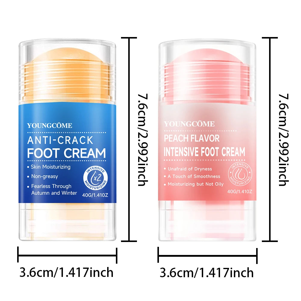 YOUNGCOME Heel Repair Cream 2-Pack – 40g Foot Crack Ointment Foot Repair Cream Qst 40G-40G