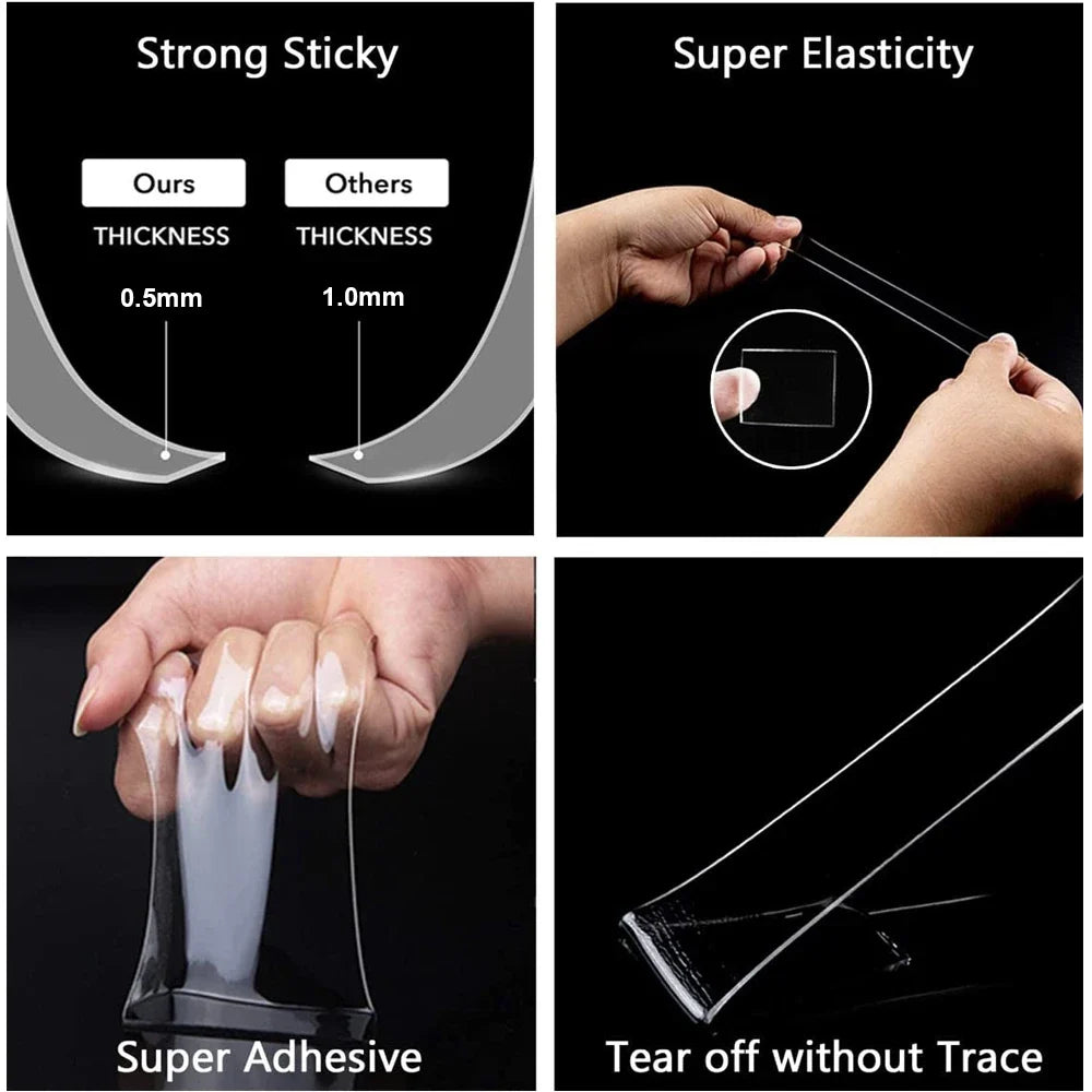 Nano Tape Extra Strong Double-Sided Heavy Duty Mounting Tape Mounting Tape Qme