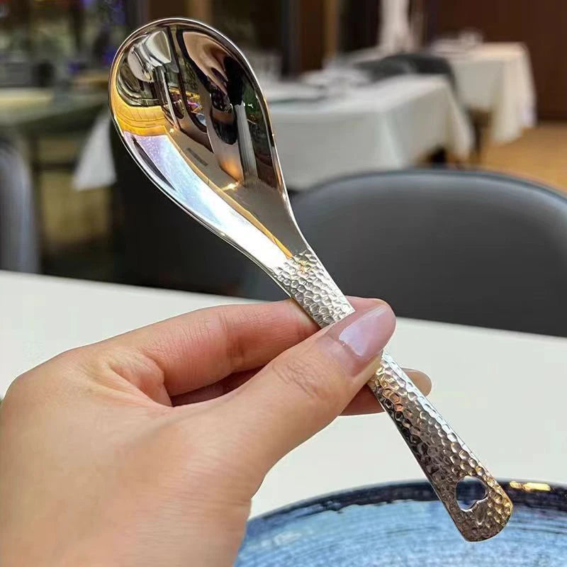 Stainless Steel Soup Spoon – Mirror Polished Large Capacity Soup Spoon Qst