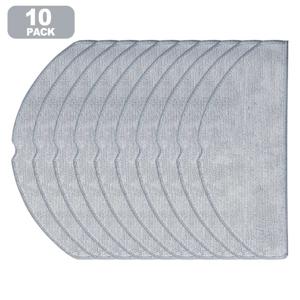 4-Pack Microfiber Mop Cloths – Roborock Q7 M5+ Q7T+ Obot Robot Vacuum Mop Pads Qme 10 PACK