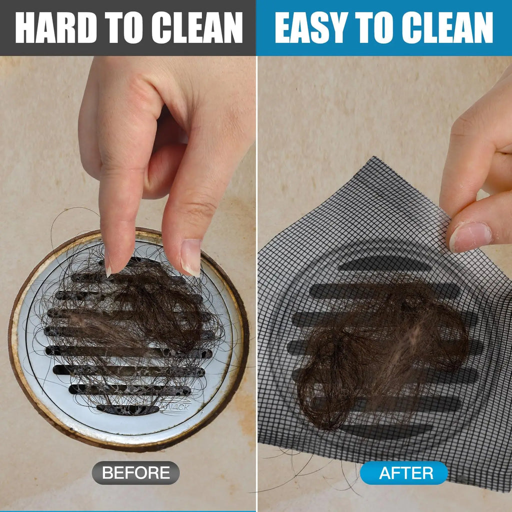 Disposable Shower Drain Hair Catcher Mesh Cover & Strainer Drain Hair Catcher Qme