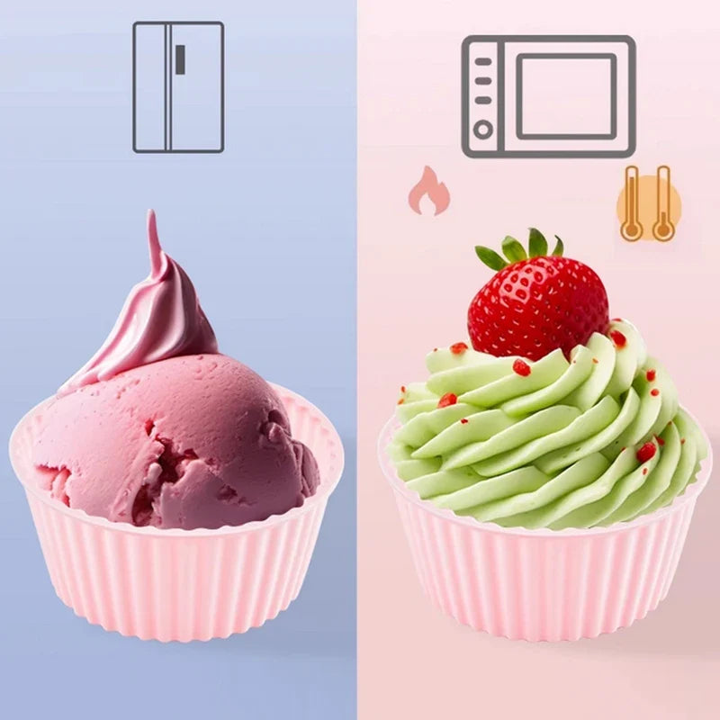 Silicone Muffin & Cupcake Baking Mold – Non-Stick Bagel Pan Silicone Baking Mold Qme