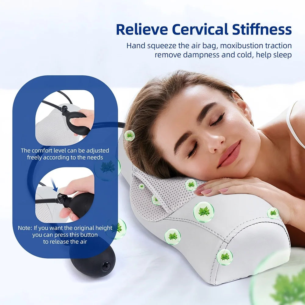 2-in-1 Shiatsu Neck & Back Massage Pillow | Lumbar Cushion Massage Pillow Qst