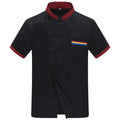 Chef Short Sleeve Kitchen Uniform | Restaurant, Cafe & Bakery Chef Uniform Top Qme Black L