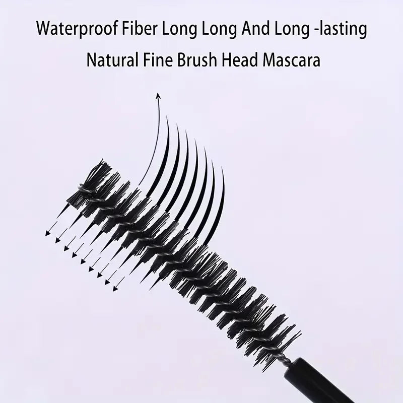 Silk Fiber Curling Mascara – Volumizing, Lengthening, Waterproof Fiber Mascara Qme