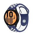 Silicone Watch Strap for Samsung Galaxy & Huawei GT | 23 Colors Silicone Watch Strap Qme Blue White 22MM Watch Band