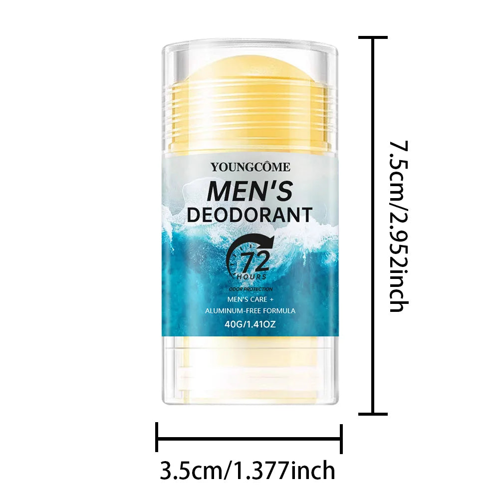 YOUNGCOME 72H Deodorant Stick – Long-Lasting Odor Control Deodorant Stick Qst 40g