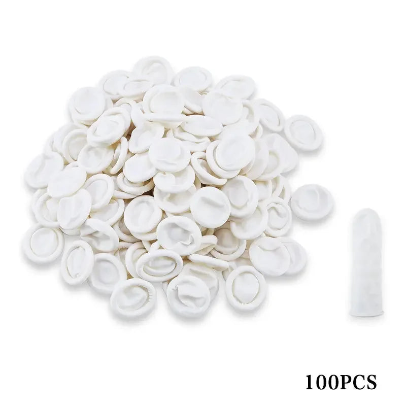 Disposable Latex Finger Cots – Anti-Static Rubber Fingertips Latex Finger Cots Qme Set 1