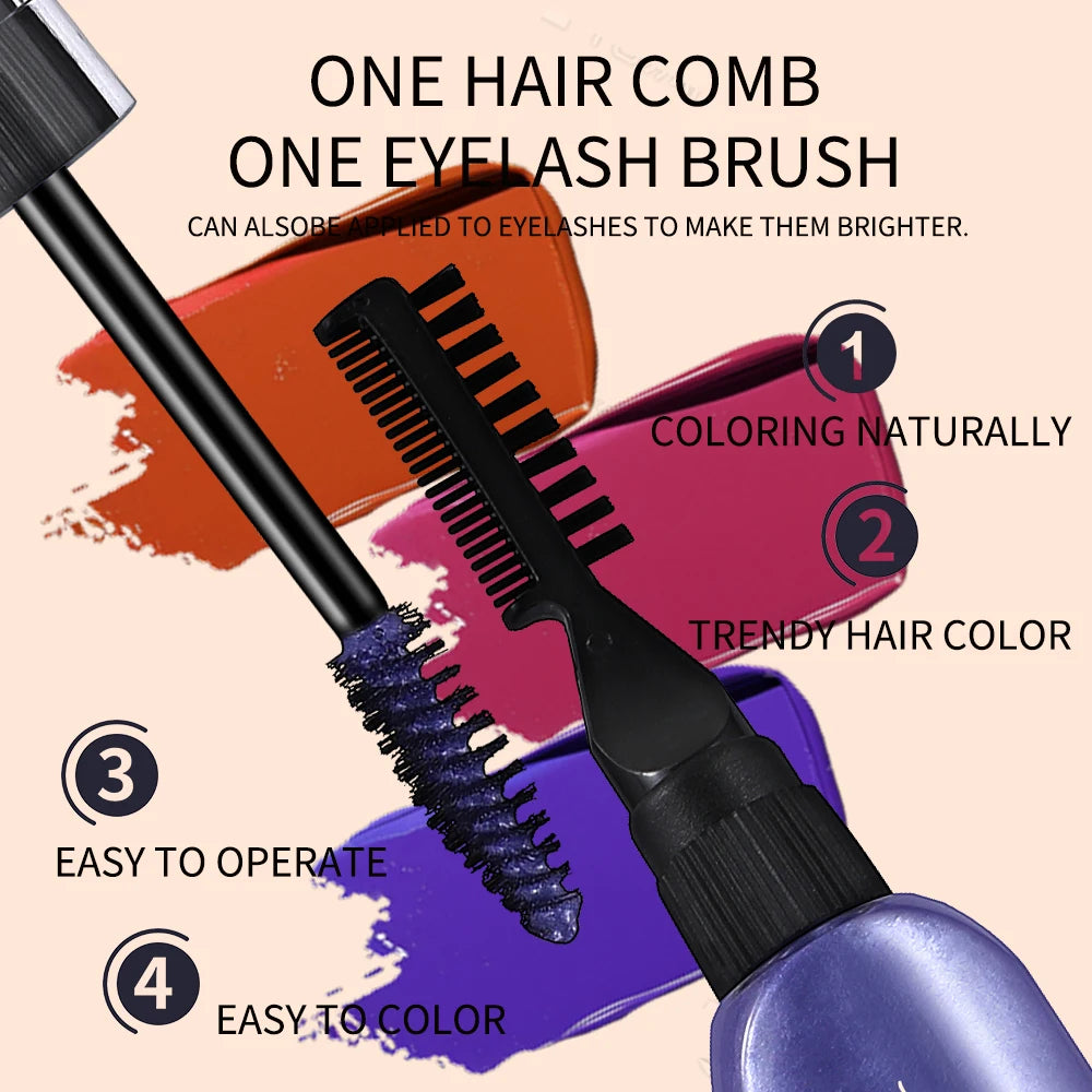Temporary Hair Color Mascara Wand – Disposable Hair Dye Cream Temporary Hair Color Qst