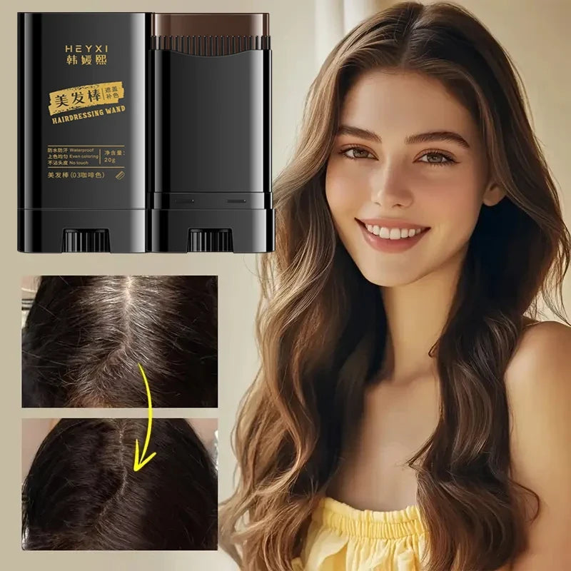 Waterproof Hair Dye Stick – Instant Gray Coverage, All Day Hair Dye Stick Qme
