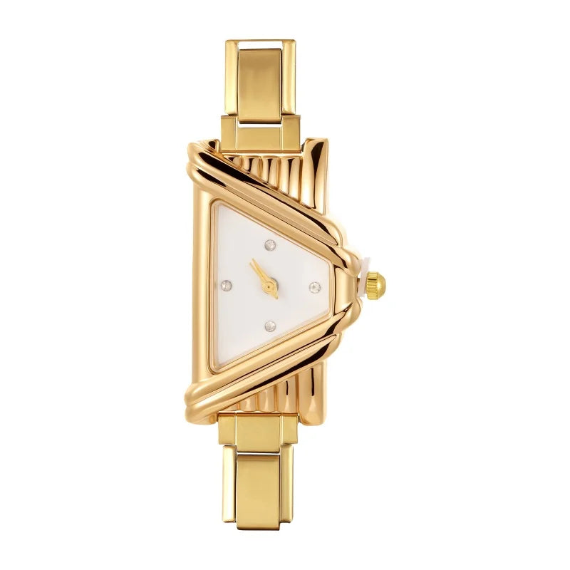 Women's Stainless Steel Square Triangle DIY Watch Bracelet DIY Watch Bracelet Qme Style 13