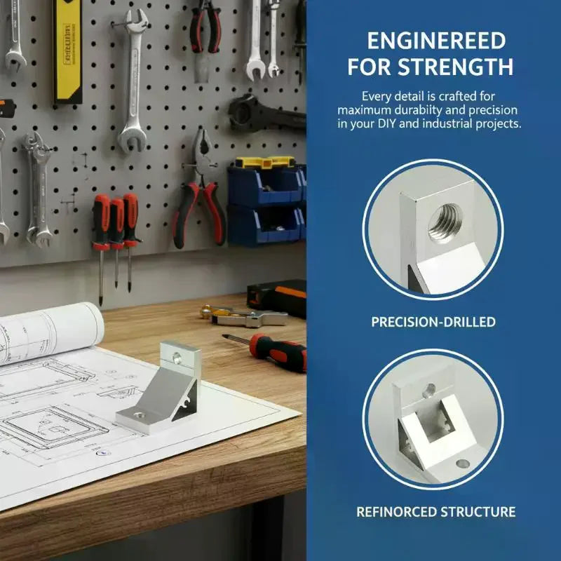 Cast Aluminum 90° Angle Bracket – 20 30 40 45 Series Profile Angle Bracket Qme