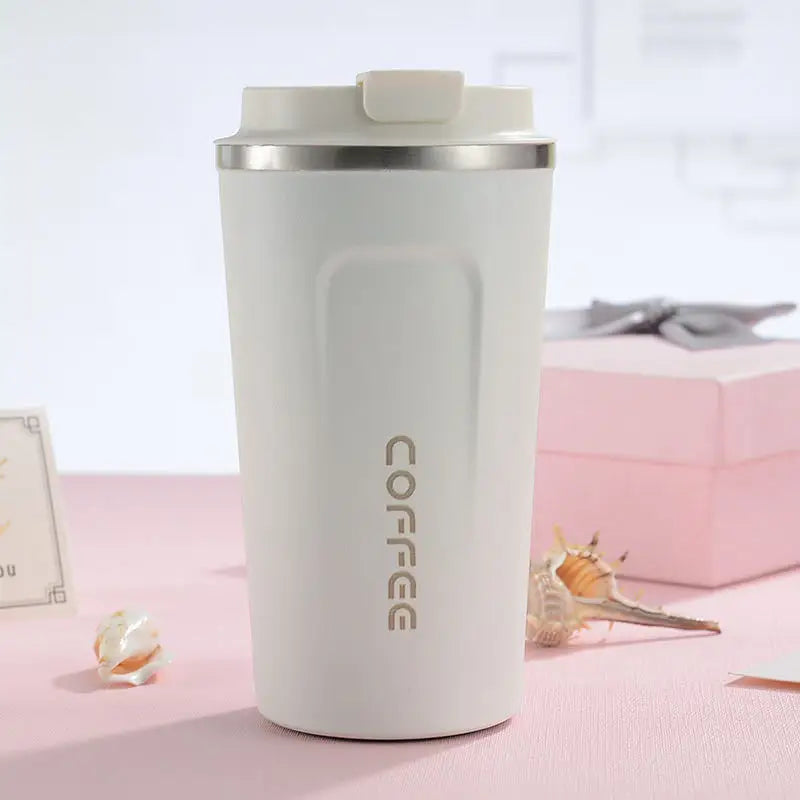 Double-Wall Stainless Steel Travel Thermos Mug 380/510ML Travel Thermos Mug Qst . 3 as picture